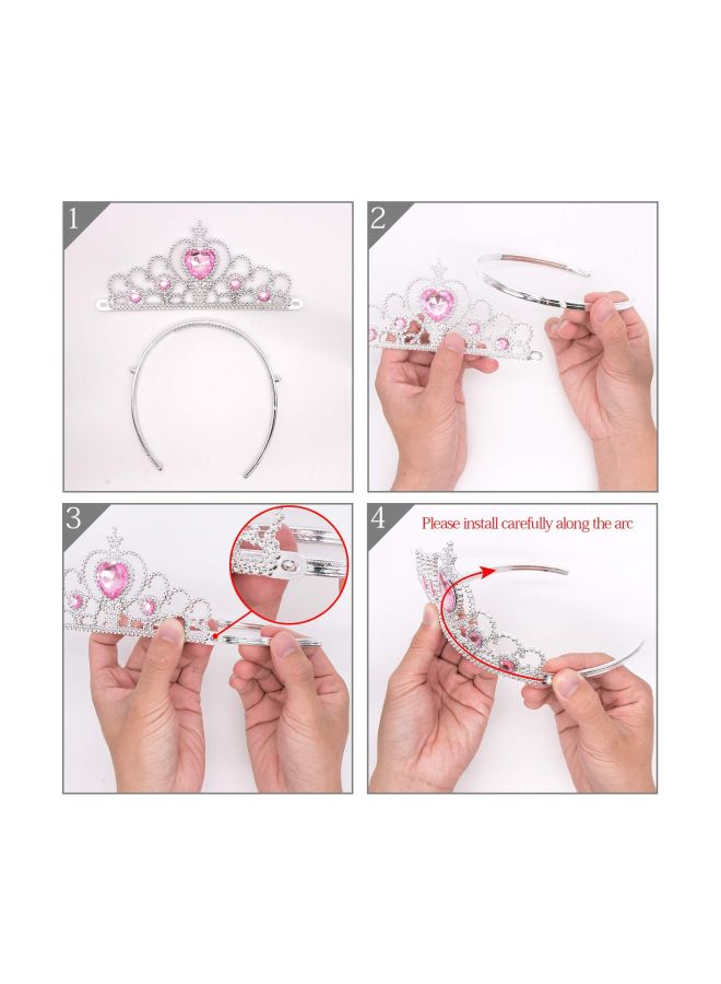 نيبمينينت 5-Piece Princess Elsa Cinderella Rapunzel Dress up Accessories Set - Image 5