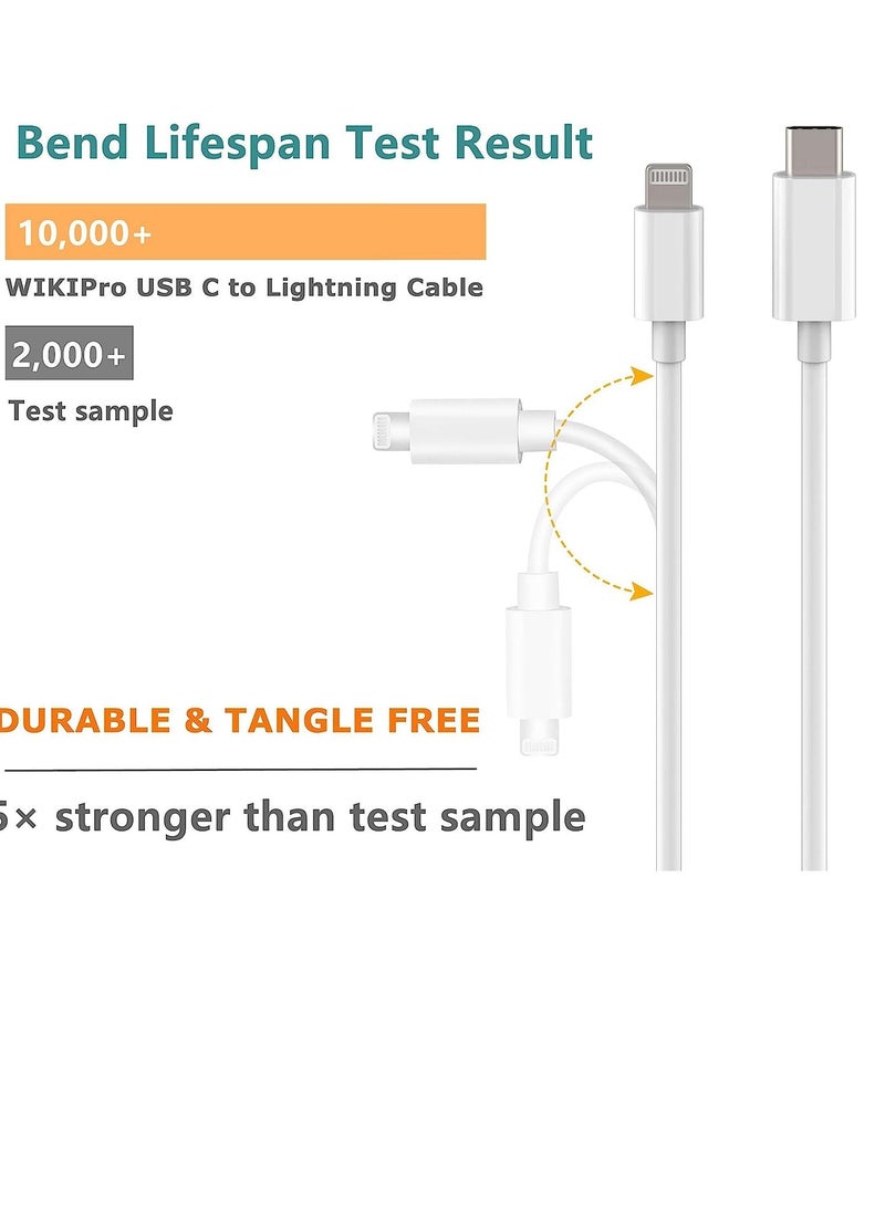 Generic - USB C to Lightning Cable 6.6ft [Apple MFi Certified] PD Fast Charging and Hi-speed Syncing Cord Compatible with iPhone X/XS/XR/XS MAX/8/8 Plus, iPad Pro 2017 - Image 1