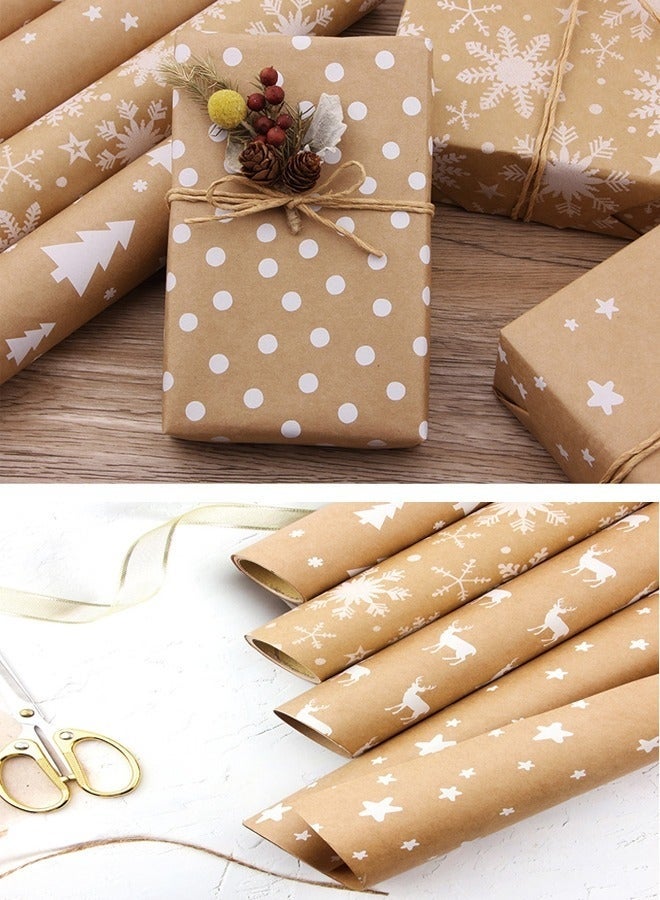 KLNAMAEAAN Premium Gift Wrapping Set with Double-Sided Tape, Decorative Ropes and Stickers - Elegant Luxury Wrapping Paper Kit for All Occasions - Image 5