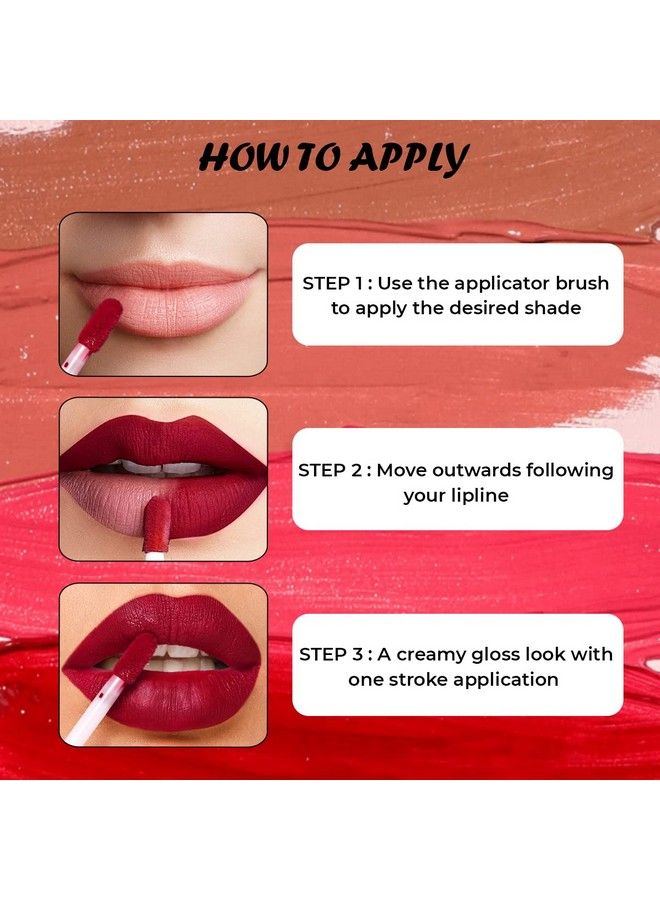 INCOLOR Matte Professional Mini Lip Gloss Waterproof Ultra Smooth Long Lasting Lip Gloss/Liquid Lip Stick For Women 09 - Image 5