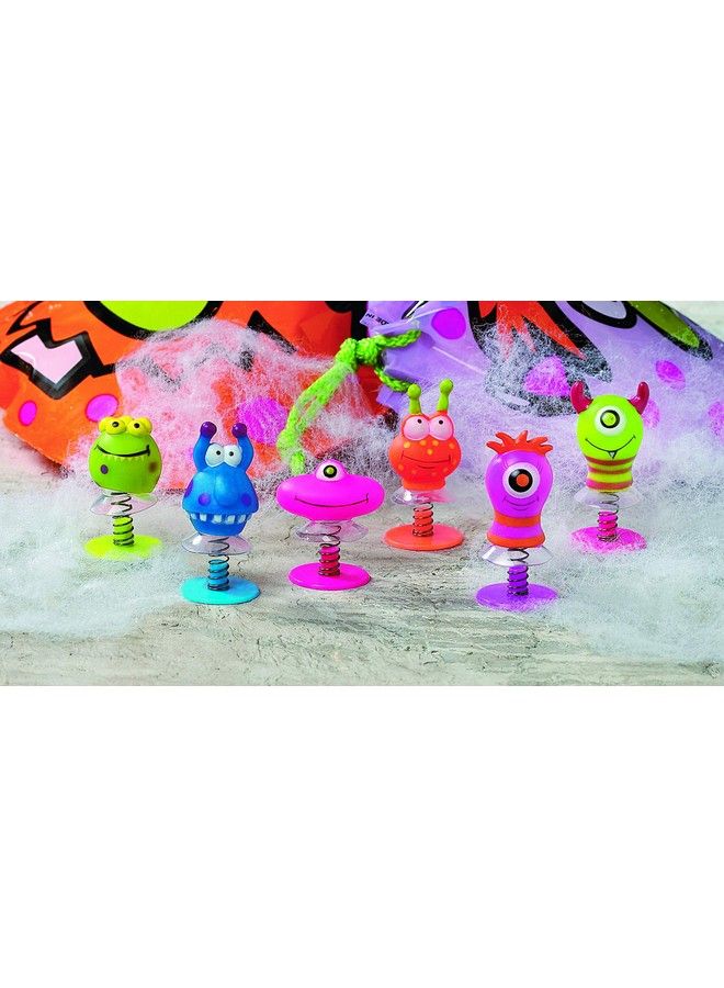 Fun Express Monster Poppers Toys Set Of 12 Pop Up Critters Monster Birthday Party Favors And Nick Nacks For Kids - Image 3