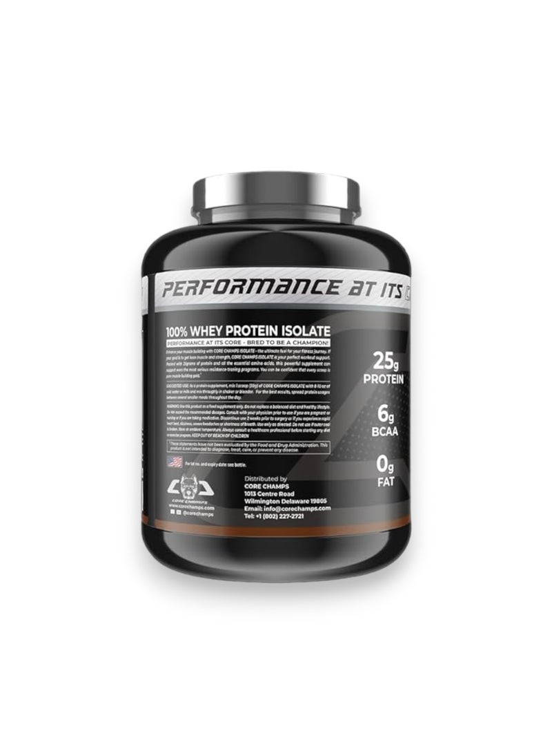 CORE CHAMPS Isolate 100% Whey Protein Isolate, Delicious Chocolate Flavour, 2 Kg - Image 3