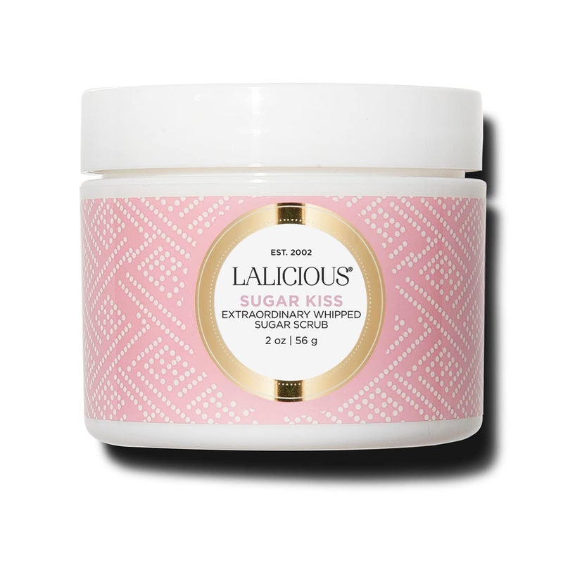 LaLicious Sugar Kiss Extraordinary Whipped Sugar Scrub  Cane Sugar Body  Foot Scrub Exfoliating  Moisturizing Skin Care with Coconut Oil  Honey No Parabens 2oz