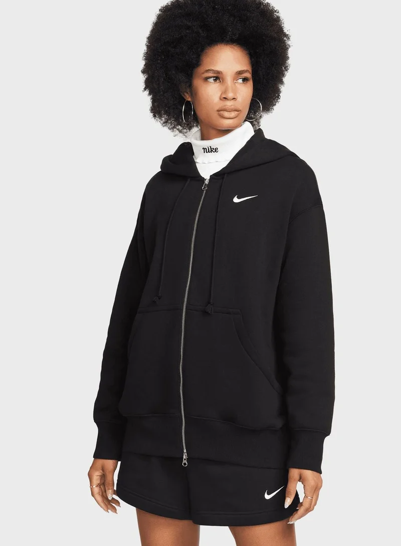 نايكي هوديي بسحاب كامل كبير الحجم من طائر الفينيق