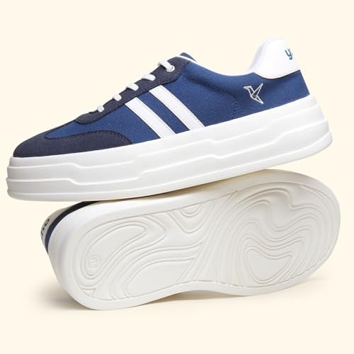 YOHO Fluffs 002 Sneaker for women | Stylish Canvas Design | Lightweight EVA Sole | Breathable Comfort | Eco-Conscious Build | Mystery Blue - UK 7 - Image 5