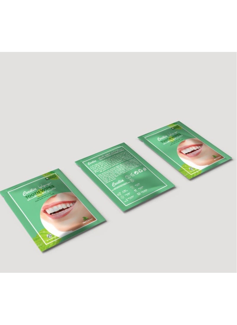 Cecilia Tooth Wipes Instant Use Tooth  With Mint Scent Wipes 20-Pieces Cecilia  - Image 4
