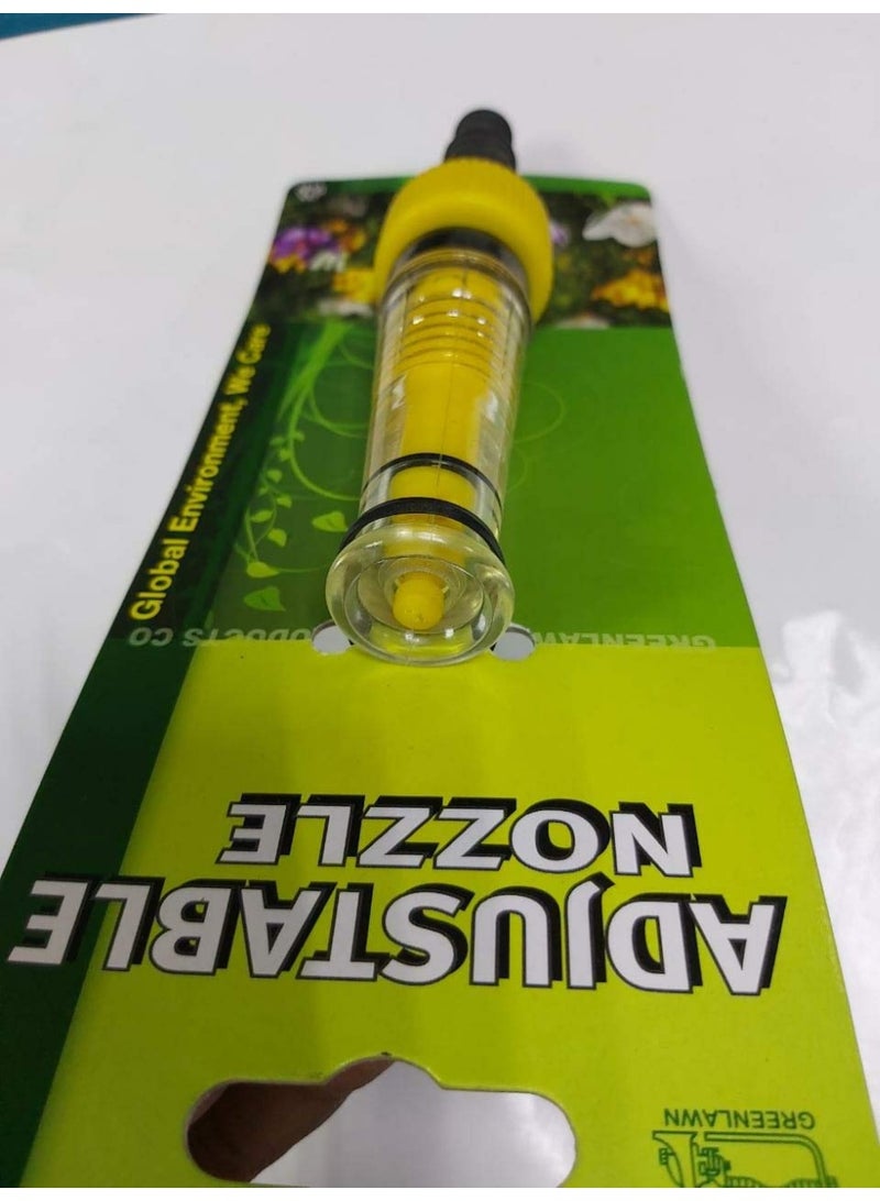 GREENLAWN Green Lawn Plastic Twist Hose Nozzle Yellow/Black - Image 2