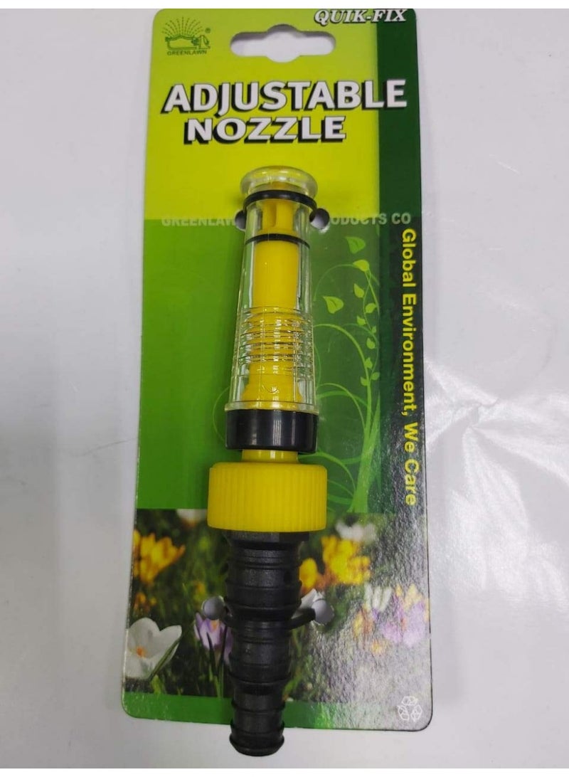 GREENLAWN Green Lawn Plastic Twist Hose Nozzle Yellow/Black - Image 3