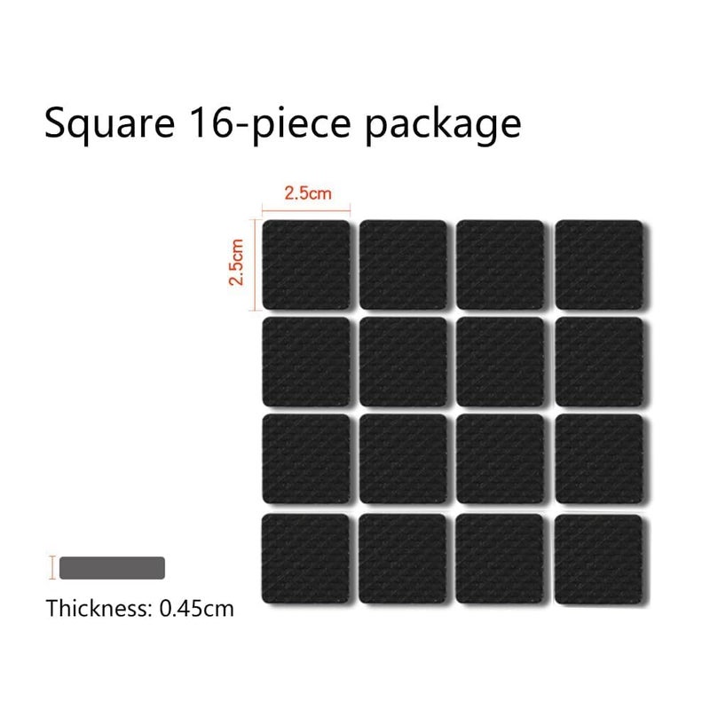 KAYOKO KAYOKO Non Slip Furniture Pads Chair Leg Pads Furniture Protection Cushion Pads Feet Grippers Sofa Bed Dining Table Stickers Chair Pads for Floor Protection Bushes for Furniture Legs 32 Square - Image 2