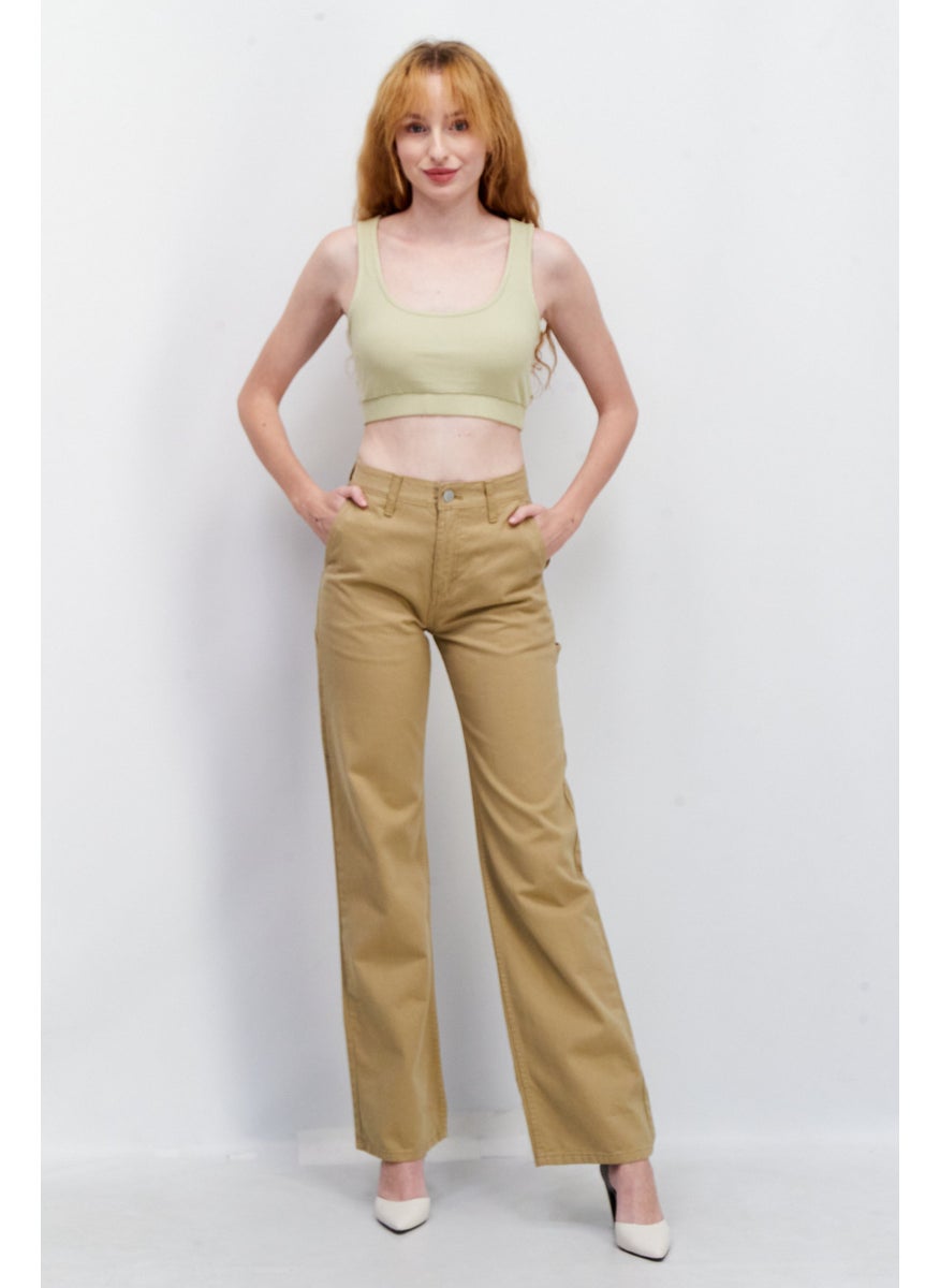 ESPRIT Women Straight Leg Plain Denim Jeans, Khahi  - Image 3
