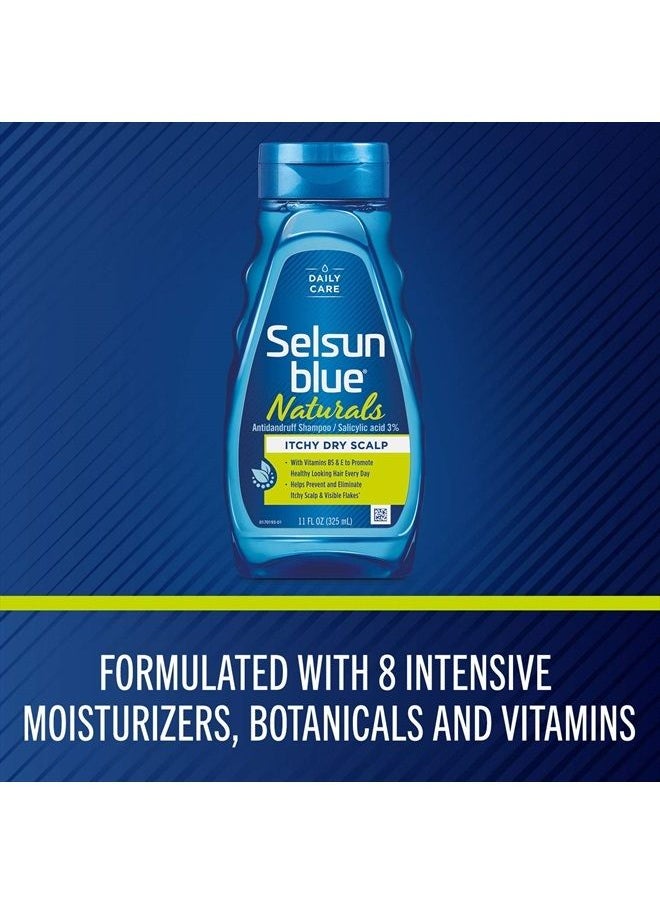 Selsun blue Naturals Itchy Dry Scalp Anti-dandruff Shampoo, 11 fl. oz., Extra-Hydrating Formula Plus Vitamins B5 & E, Salicylic Acid 3%  - Image 3