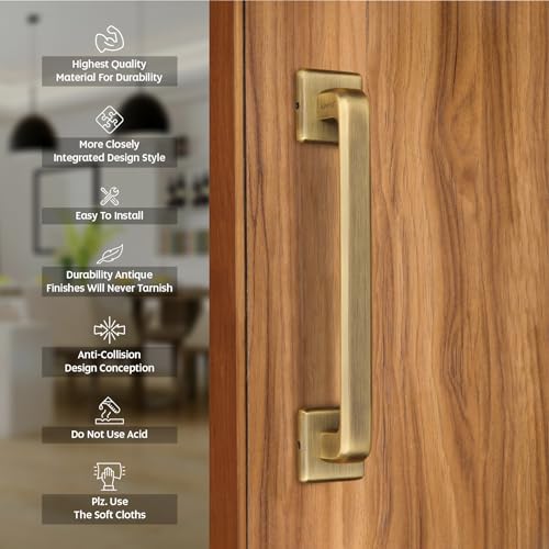 LAPO Cool Door Handles for Main Door | Main Door Handle | Door Handle | Zinc Alloy(10 Inches- Pack of 1) Antique Finish | 3 Years Warranty | Pull Handle - Image 3