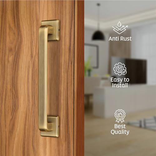 LAPO Cool Door Handles for Main Door | Main Door Handle | Door Handle | Zinc Alloy(10 Inches- Pack of 1) Antique Finish | 3 Years Warranty | Pull Handle - Image 5