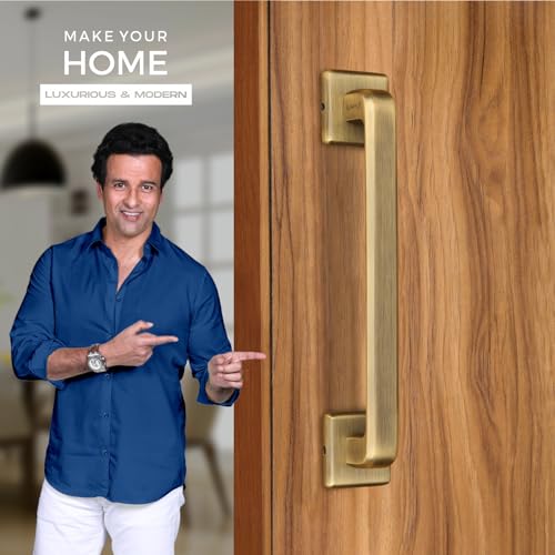 LAPO Cool Door Handles for Main Door | Main Door Handle | Door Handle | Zinc Alloy(10 Inches- Pack of 1) Antique Finish | 3 Years Warranty | Pull Handle - Image 2