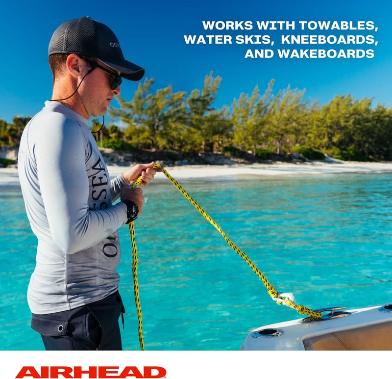 AIRHEAD Heavy Duty 12-Feet Tow Harness for 1-4 Rider Towable Tubes, Water Skis, Wakesurf Boards, and Wakeboards - Image 5
