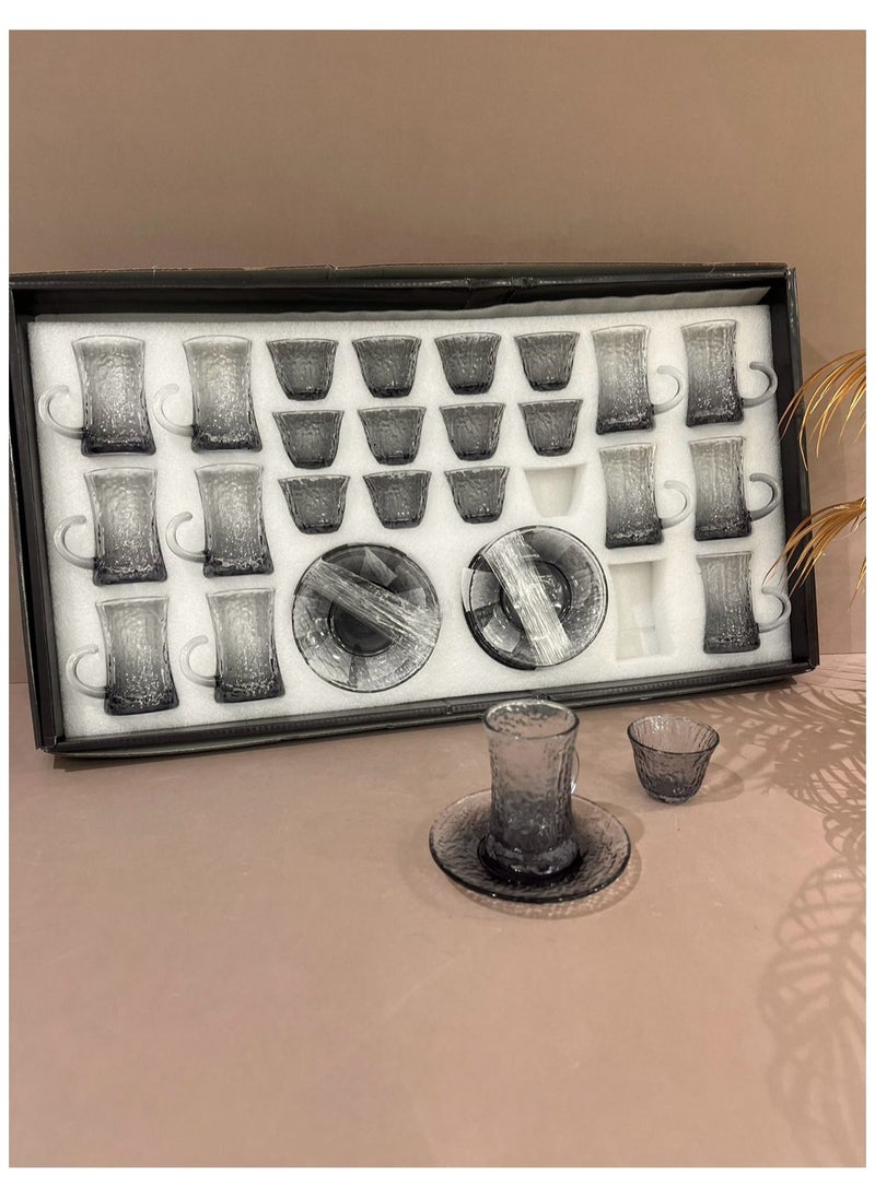 Smart Kitchen 36 Pieces Of Tea Cups And Coffee Mugs Set With Saucers  - Image 1
