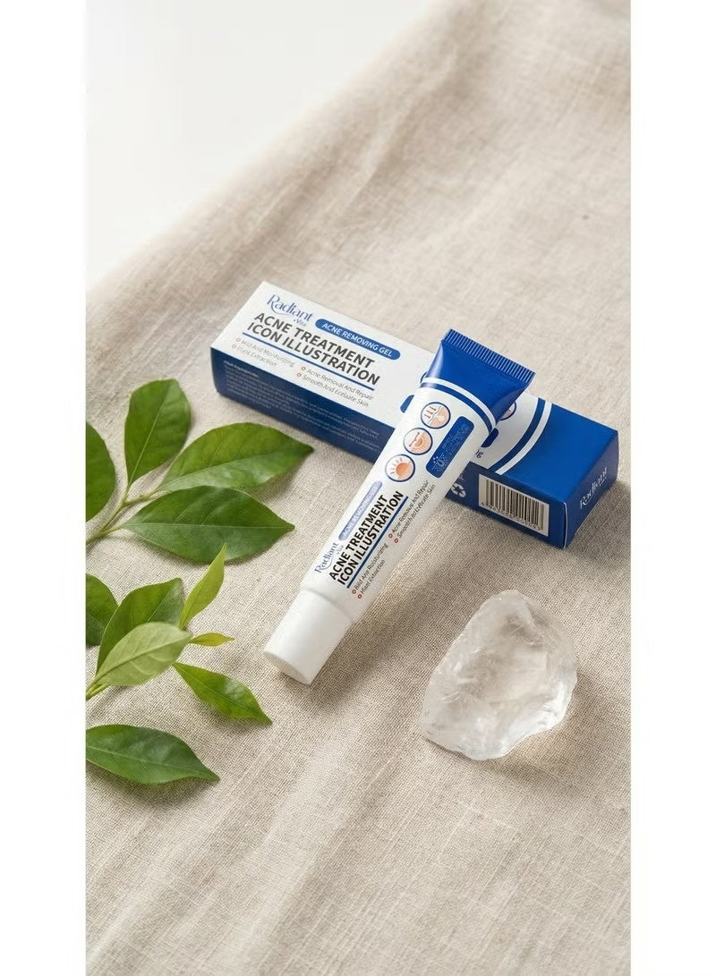 Radiant Anti Acne Treatment Cream，Anti Acne Gel Moisturizing For Oily And Acne Prone Skin - Image 3