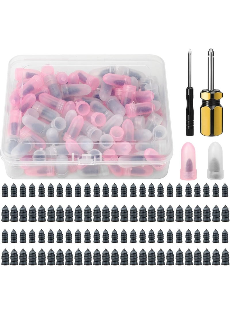 YelaJoy 100pcs Tire Screw Plug Repair Kit – 2 Sizes Rubber Nails for Car, Motorcycle & Truck Puncture Repair, No Extra Tools Needed - Image 1