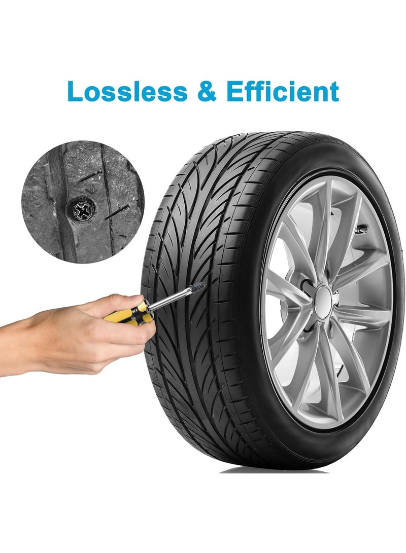 YelaJoy 100pcs Tire Screw Plug Repair Kit – 2 Sizes Rubber Nails for Car, Motorcycle & Truck Puncture Repair, No Extra Tools Needed - Image 4