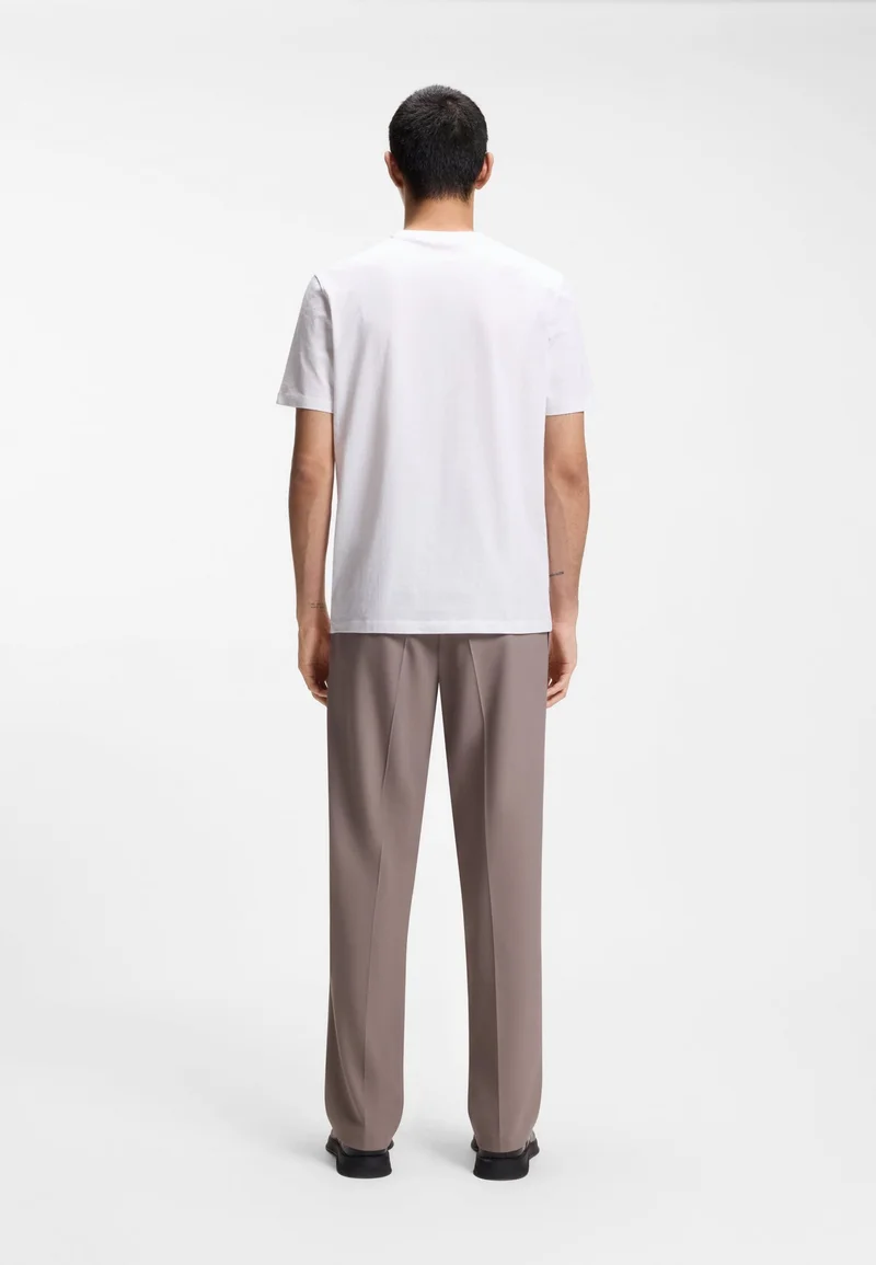 هوجو Cotton-jersey T-shirt with spaced-out logo