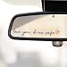 TIIMGCOO 3X Love You Drive Safe Car Mirror Sticker Cute Car Decals for Women Mom Rear View Mirror Decal Affirmation Stickers Valentines Day Gifts for Her Him Black - Image 2