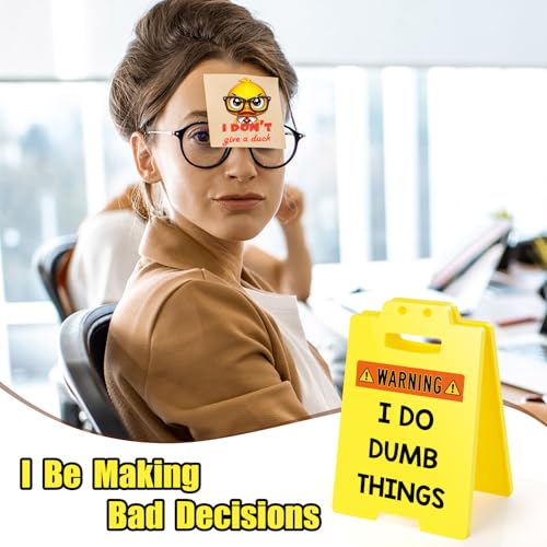 MBL Funny Employee Appreciation Gifts - Fun Gag Office Decor Desk Accessories Cubicle Supplies Gift for Coworker Boss Lady Bosses Day Women Teammate Team Employees, I DO DUMB THINGS - Image 4