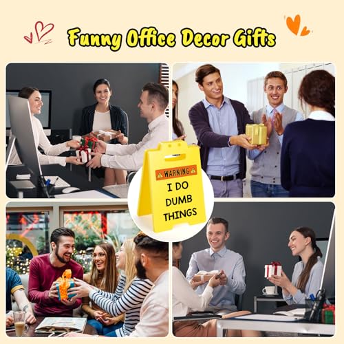 MBL Funny Employee Appreciation Gifts - Fun Gag Office Decor Desk Accessories Cubicle Supplies Gift for Coworker Boss Lady Bosses Day Women Teammate Team Employees, I DO DUMB THINGS - Image 5