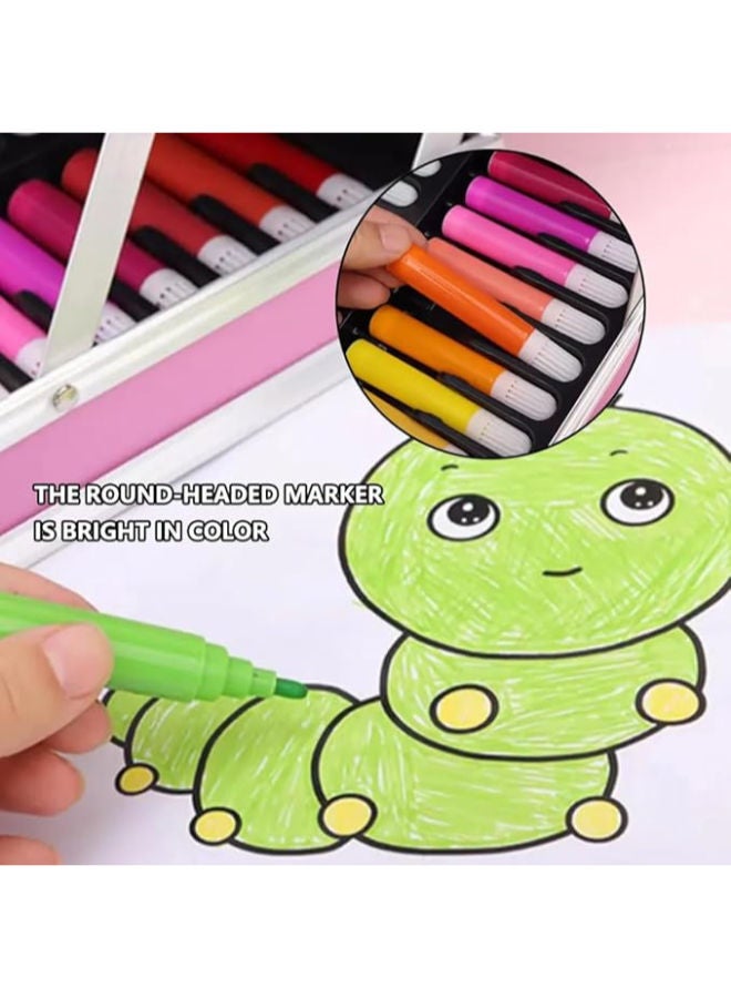 HEYCANDY Art Supplies Set For Kids, 2 Layers Drawing Supplies - Image 4