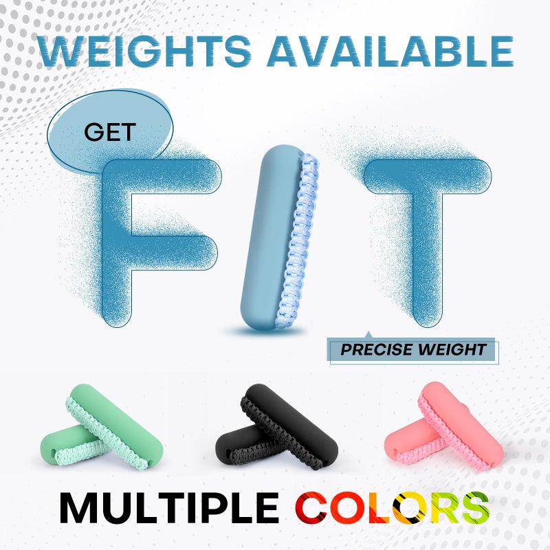 Hikeen Hand Weights Set for Women Men, Soft Dumbbells of 2 (1lb Each), Walking Weight with Hand Strap for Aerobics, Jogging, Running(Blue,2lb sets) - Image 5