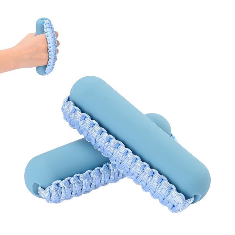 Hikeen Hand Weights Set for Women Men, Soft Dumbbells of 2 (1lb Each), Walking Weight with Hand Strap for Aerobics, Jogging, Running(Blue,2lb sets) - Image 1