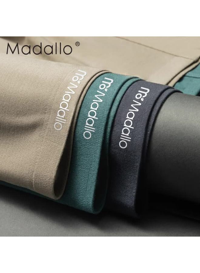 Madallo Modaier 80s Modaier Men's Underwear, Silk-like Boxer Briefs, Mulberry Silk Care, 7a Antibacterial Crotch, Men's Shorts And Underpants - Image 1