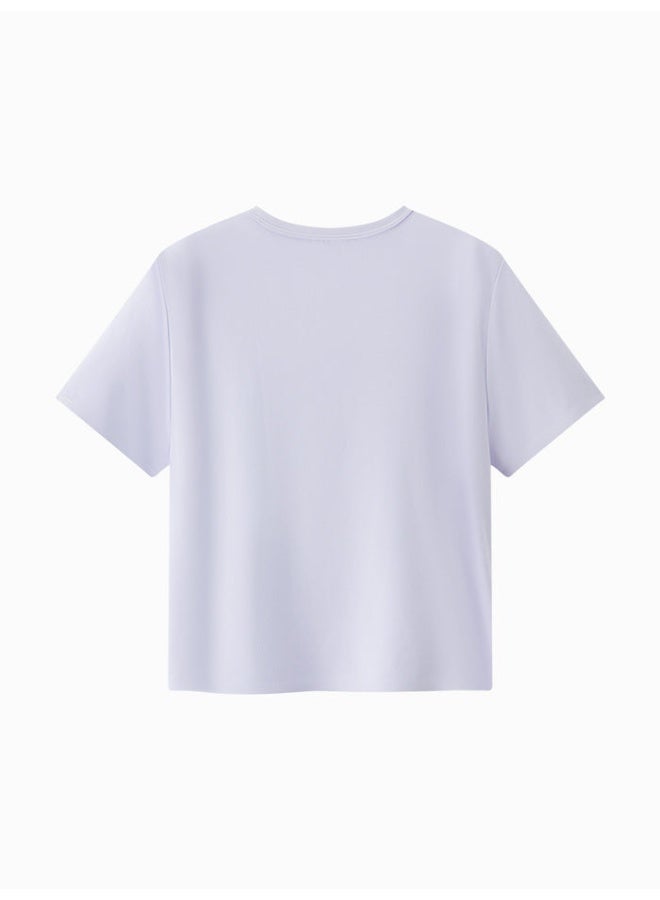 سيمير تيشيرت سادة بقصّة كروب للنساء - Image 2