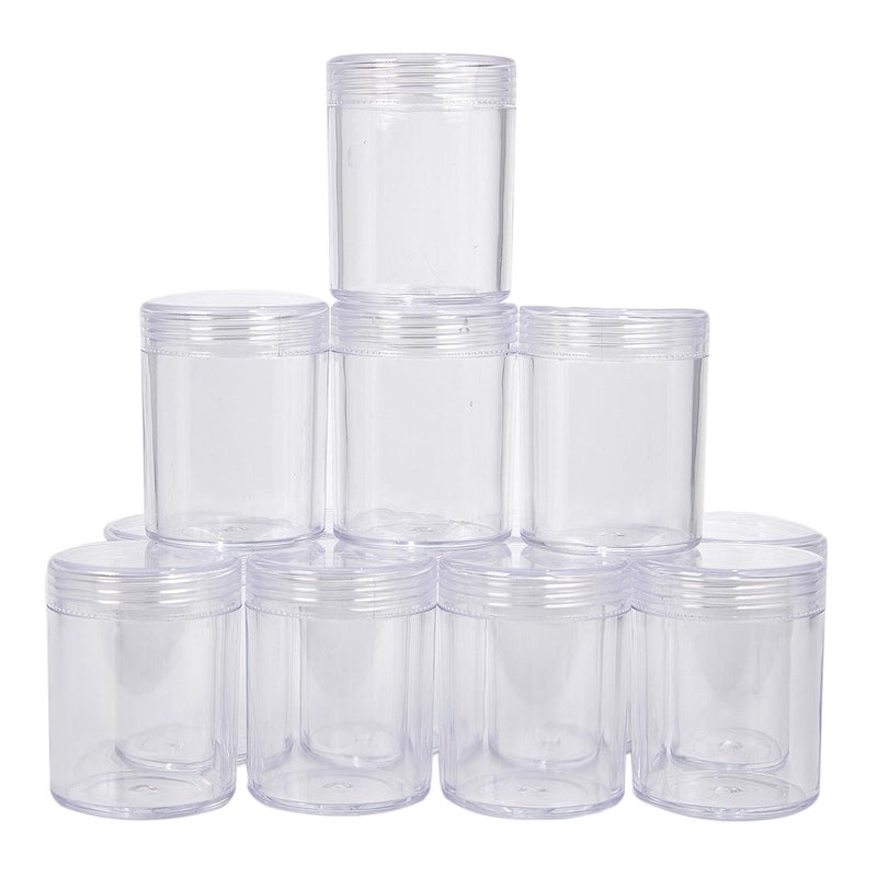 DARKNESS 12pcs Bead Organizers in A Clear Plastic Box Clear Storage Organizer Box 75 x 5 x 2 inches Includes 12 Small Containers with lids 15 x 2 inches Bead Holder - Image 4