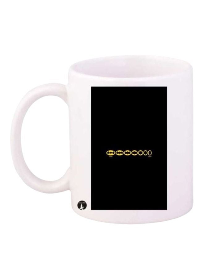 Batman Printed Mug White/Black