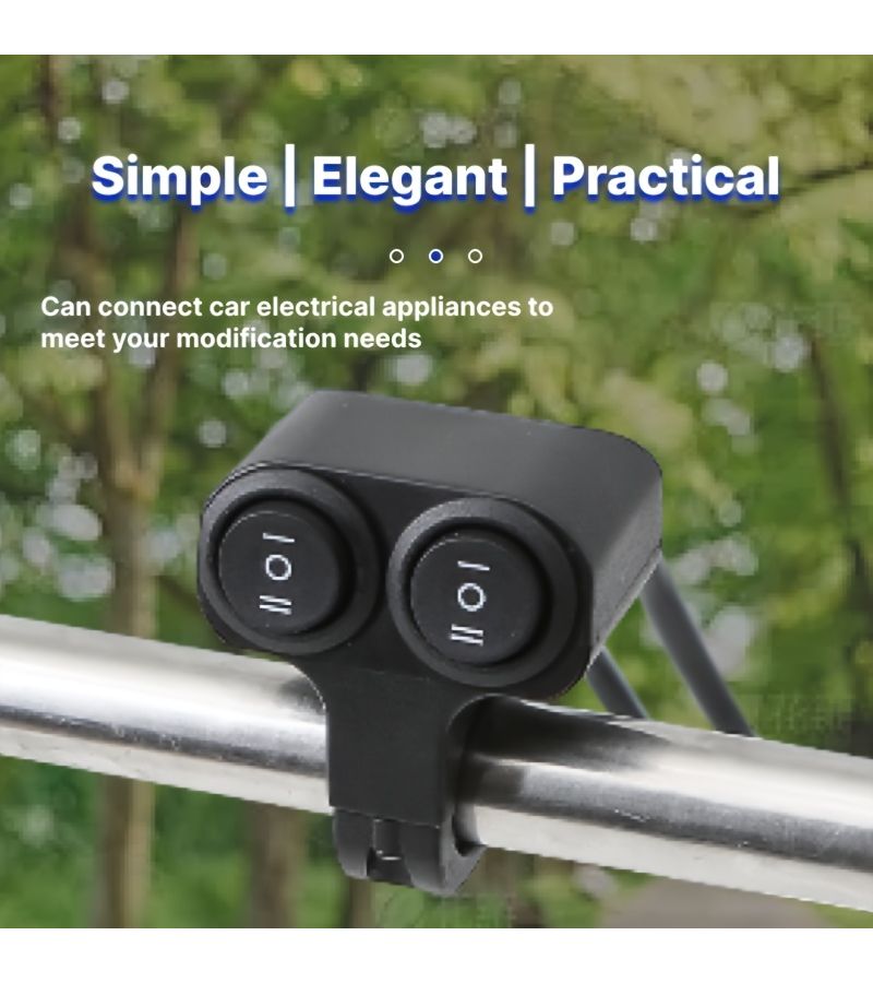 Universal Control Switch Install Easy Use Two Line Handle Switch Motorcycle - Image 4