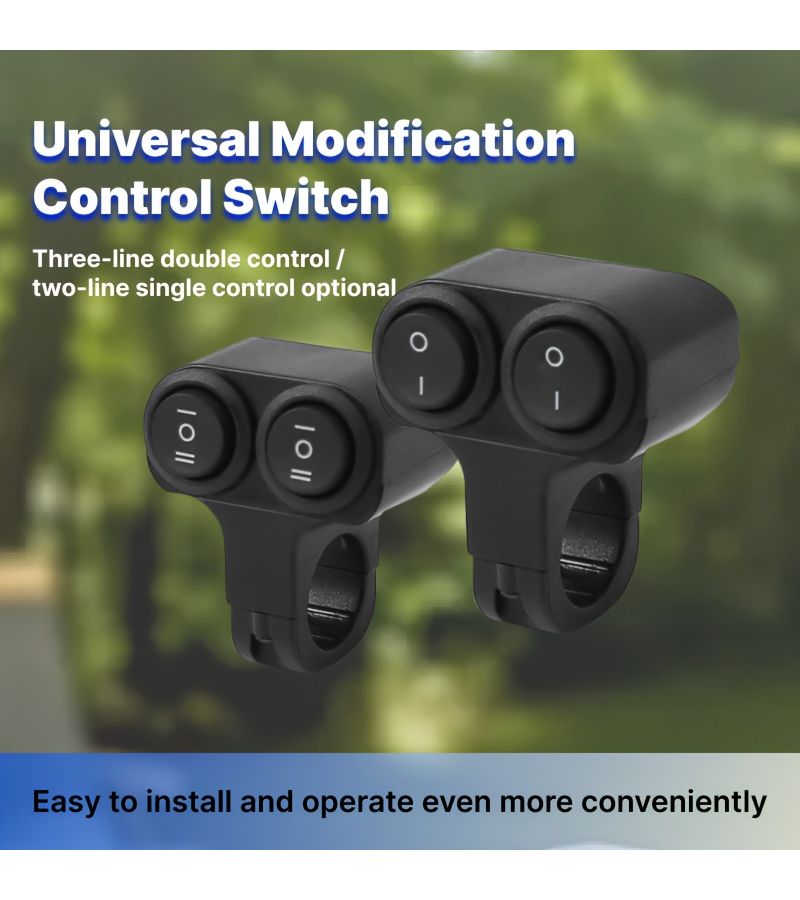 Universal Control Switch Install Easy Use Two Line Handle Switch Motorcycle - Image 1