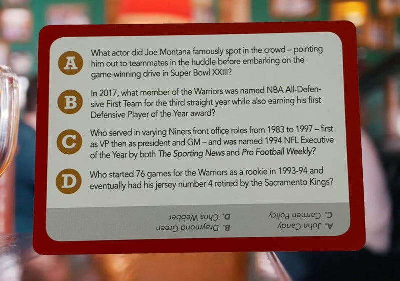 You Gotta Know San Francisco - Sports Trivia Game - Image 5