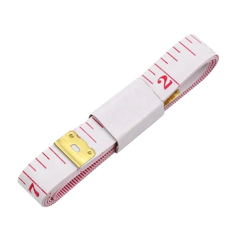 1 3x150cm Red Body Measuring Tape Sewing Tailor Cloth Soft Ruler 150cm 60 Inch - Image 1
