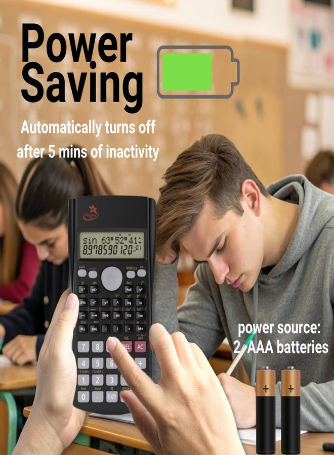Red Star Tec Scientific Calculator SC-216 - GCSE & A Level School Calculator for Students Scientific Non Graphing Calculator Suitable for Business Use - Image 5