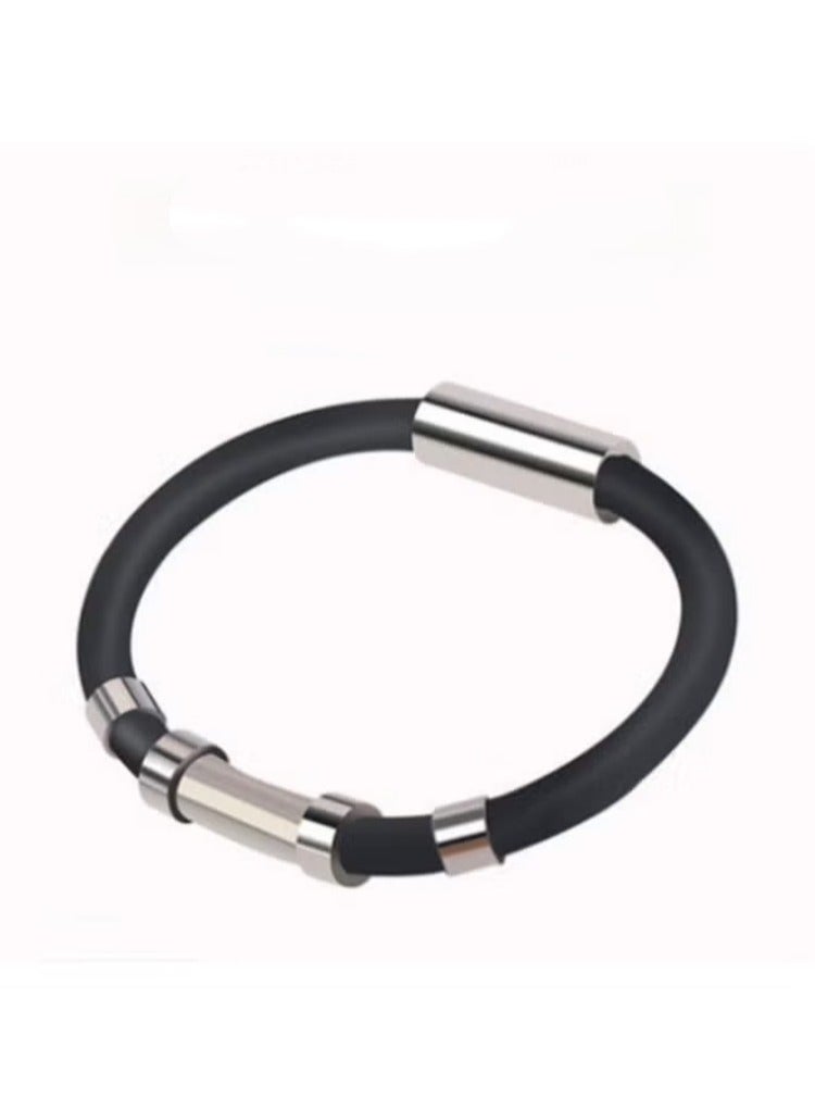And Korean Jewelry Bracelet Men's And Women's Energy Balance Negative Ion Sports Bracelet Silicone Lovers Hipster Wireless Anti-static