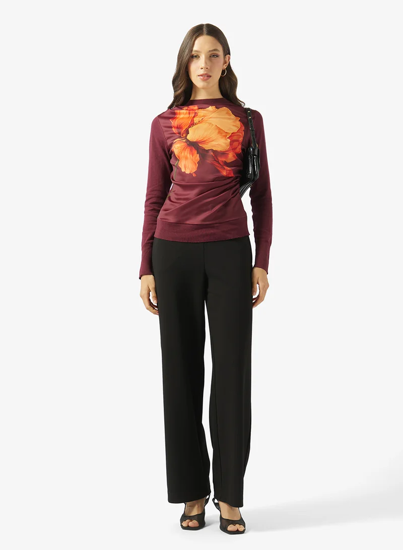 Ted Baker  Floral Print Crew Neck Sweater for Women | Best Price UAE