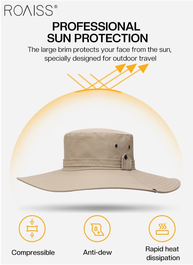 Women's Wide Brim Fishing Cap with Windproof Rope Outdoor Camping Adventure Quick Dry Breathable Sunscreen Bucket Hat Cowboy Hat Two Ways to Wear - pzsku/ZDC0C15CEAEA3FD91EF4AZ/45/_/1720769961/2af65eee-0df3-4754-b319-7a8af969af1c