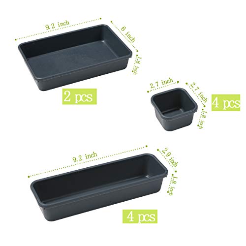 Backerysupply Interlocking Desk Drawer Organizer Separators for Kitchen, Bathroom, Makeup, Office (Set of 10) - Image 3