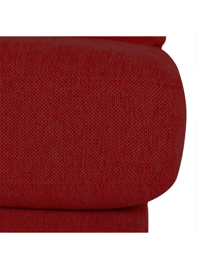 REGAL IN HOUSE - Right Corner Sofa with Left Armrest Upholstered in Linen 85x168x88 cm-Red - Image 1