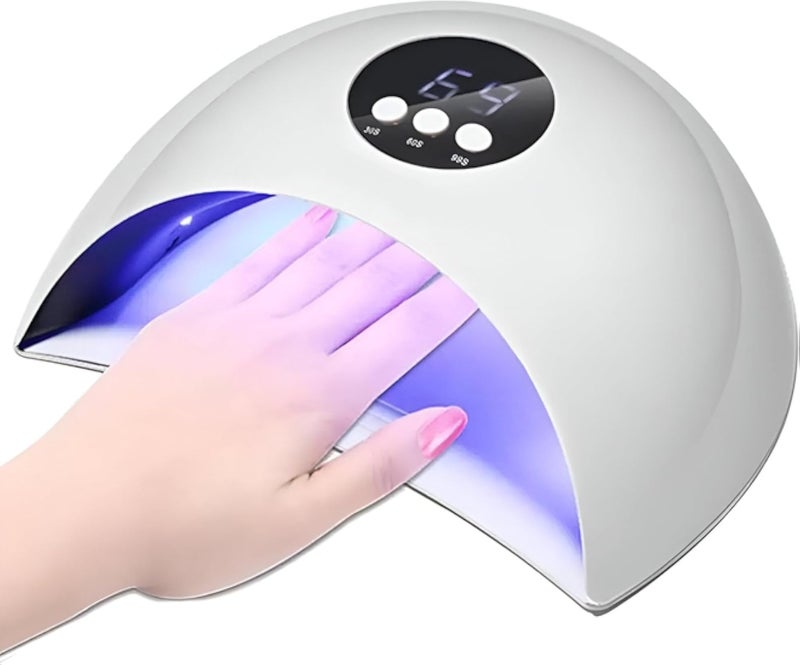 Nail Dryer - Revolutionize your manicure routine with a 24W UV LED lamp, designed for fast drying and improved performance with lightweight ABS material