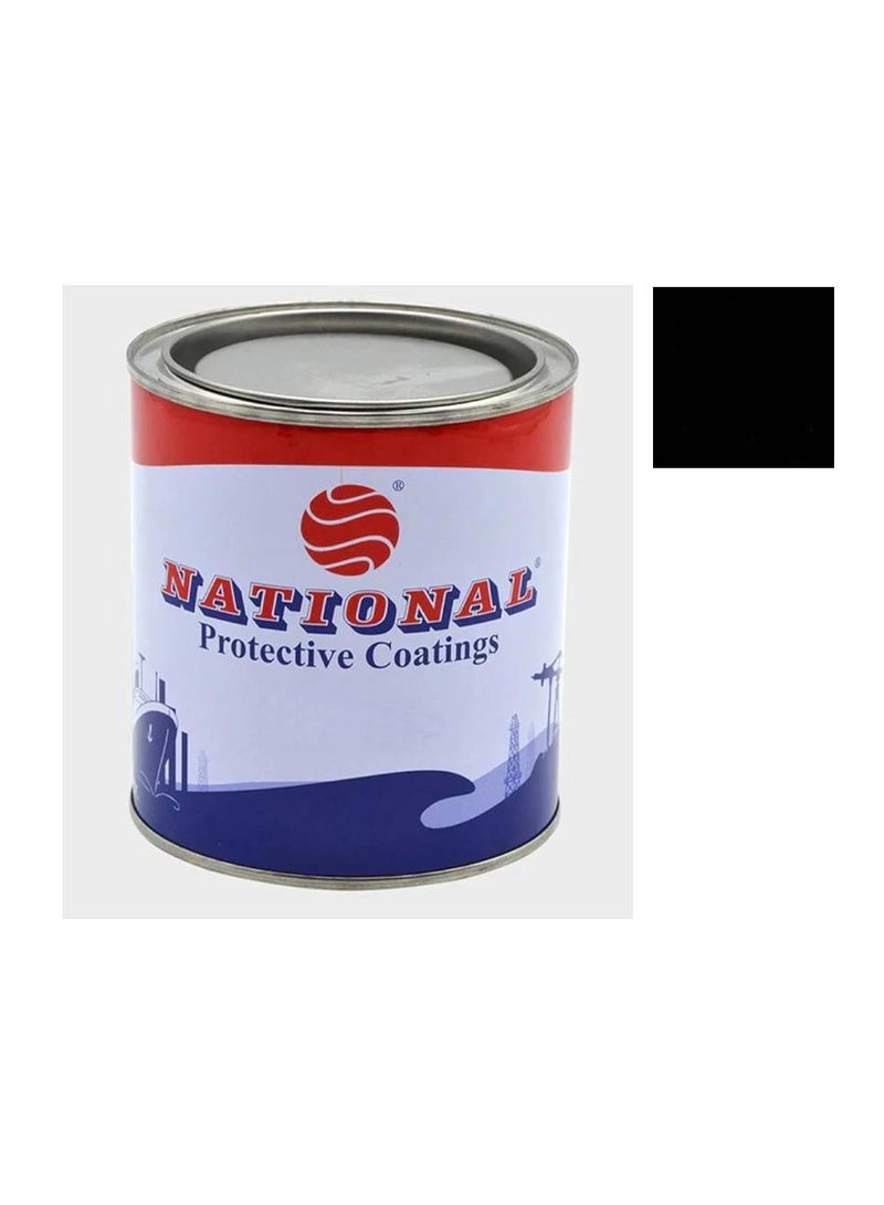 NATIONAL PAINTS دهان الإيمايل الأسود 890 من الوطنية – لمسة نهائية لامعة عالية تعتمد على الزيت للأخشاب والمعادن، للاستخدام الداخلي والخارجي - Image 1
