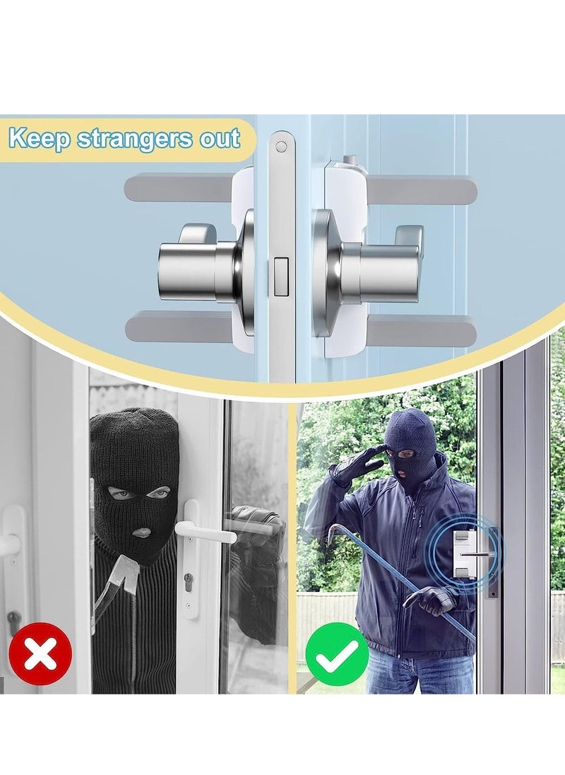 Child Door Lever Lock, 3PCS White Child Door Lever Lock, Self-Adhesive Baby Proofing Safety Door Lock Without Drilling, Universal Door Lever Lock for Children and Pets - Image 5