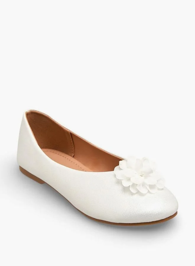 Flora Bella By Shoexpress Flora Bella Girls Floral Accent Ballerina Shoes