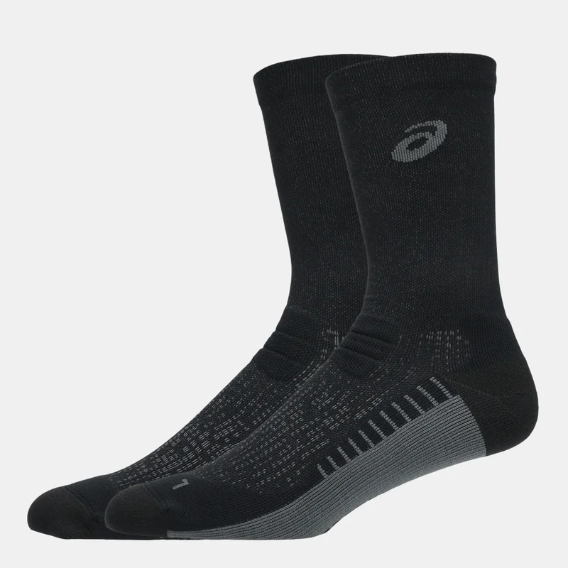 Asics Black Performance Run Crew Socks  | Best Price UAE