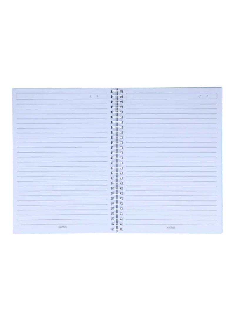 Kanari 100-Sheets Spiral Bound B5 Lined Record Notebook Pastel Blue 90058-0009 - Image 2
